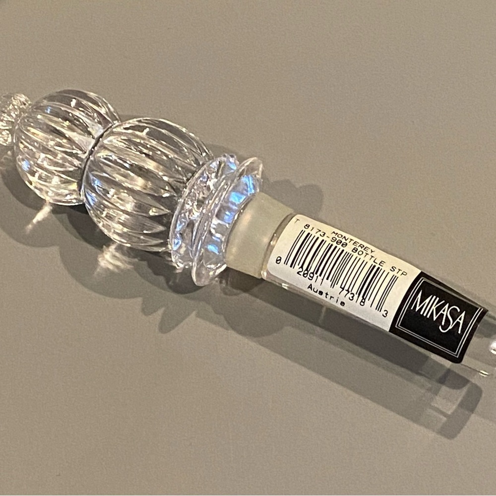 Mikasa Clear Crystal Bottle Stopper